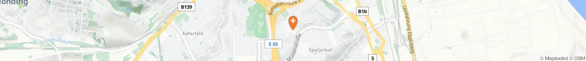 Kartendarstellung des Standorts für emotion apotheke in 4020 Linz